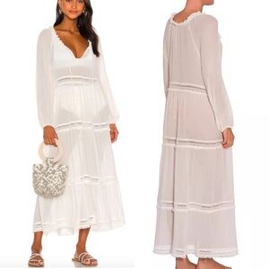 NEW Eberjey Summer Of Love Coverup Emery Cloud Maxi Dress Size Small NWT